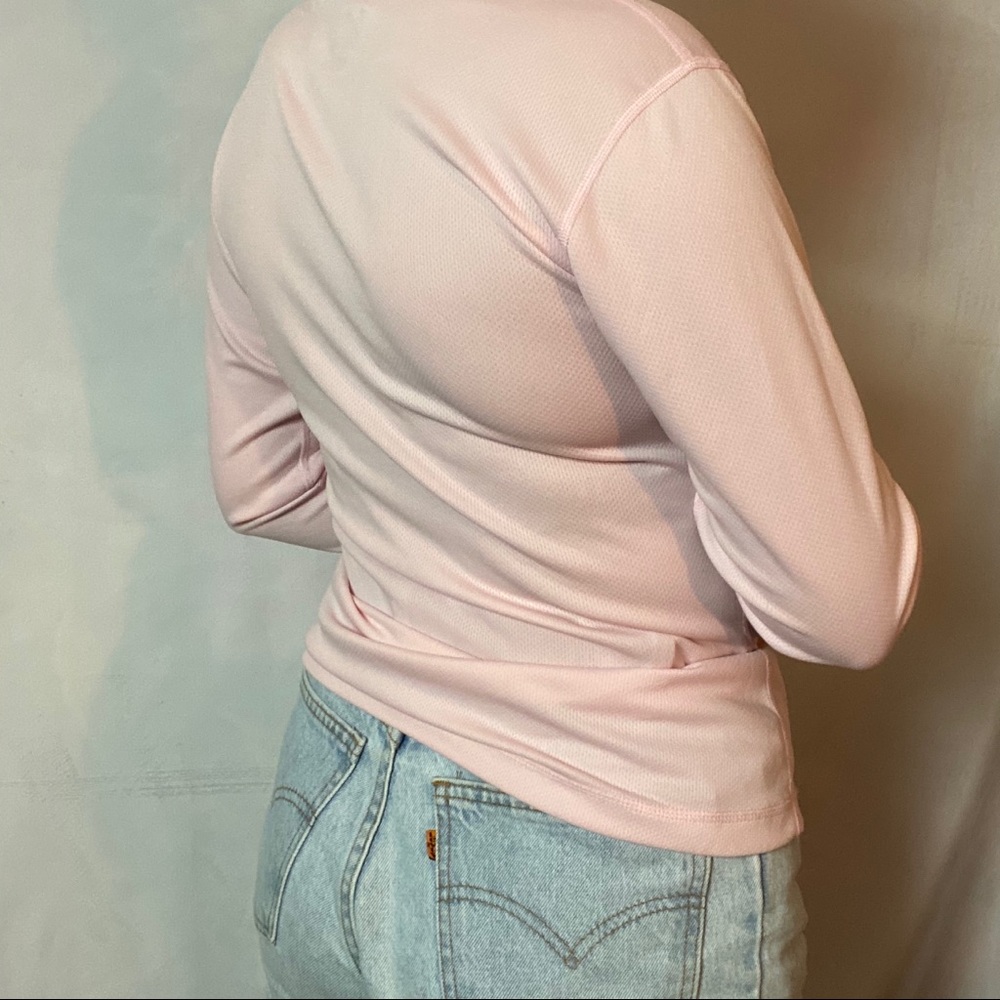 COLUMBIA BABY PINK LONG SLEEVE THERMAL WEAR BLOUSE - Picture 4 of 5